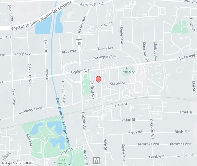 Location Map: 4726 Main St., Unit B Lisle, Illinois 60532